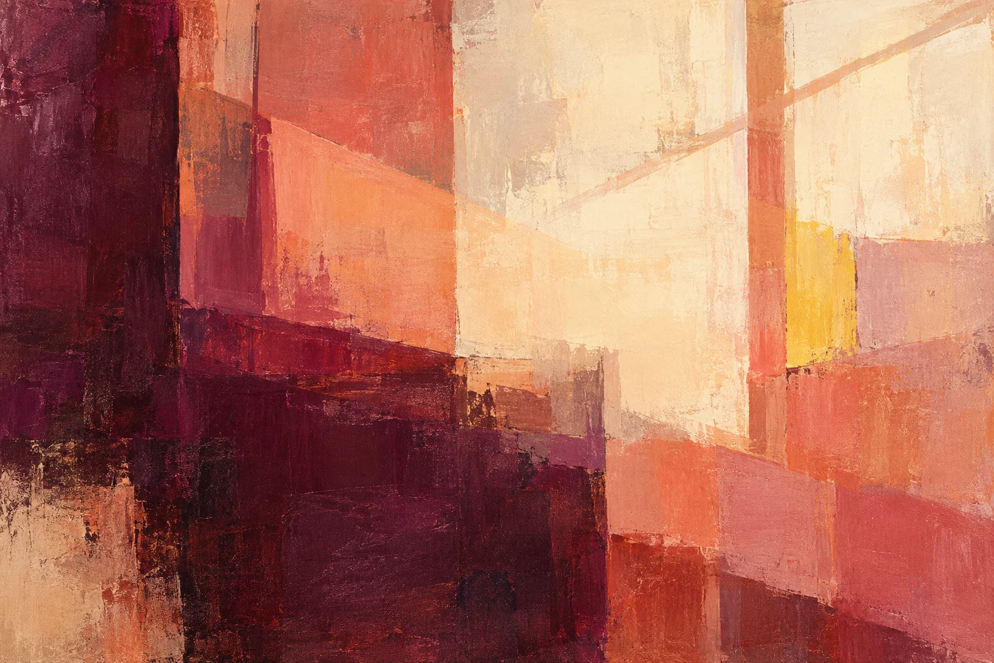 Late light — original abstract painting concept